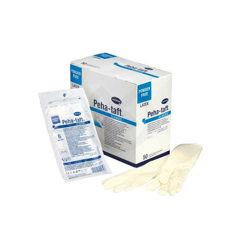 HARTMANN - Gant d'examen en latex non poudré Peha-taft classic powder - Boite de 50 paires