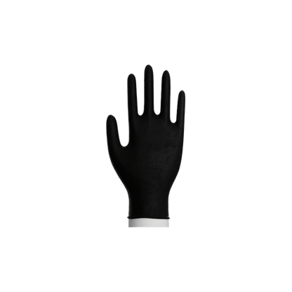 Abena - Gants d'examen nitrile en noir non poudrés 240mm - Classic - Boite de 100 pièces