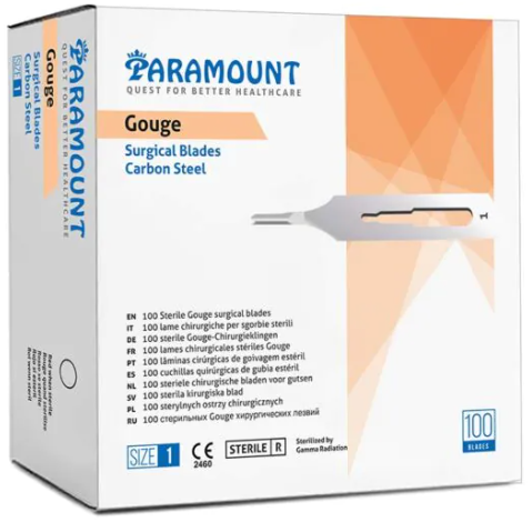 Paramount - Lame de gouge stérile - Boite de 100