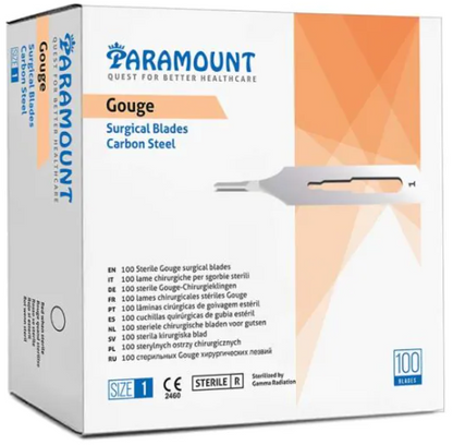 Paramount - Lame de gouge stérile - Boite de 100
