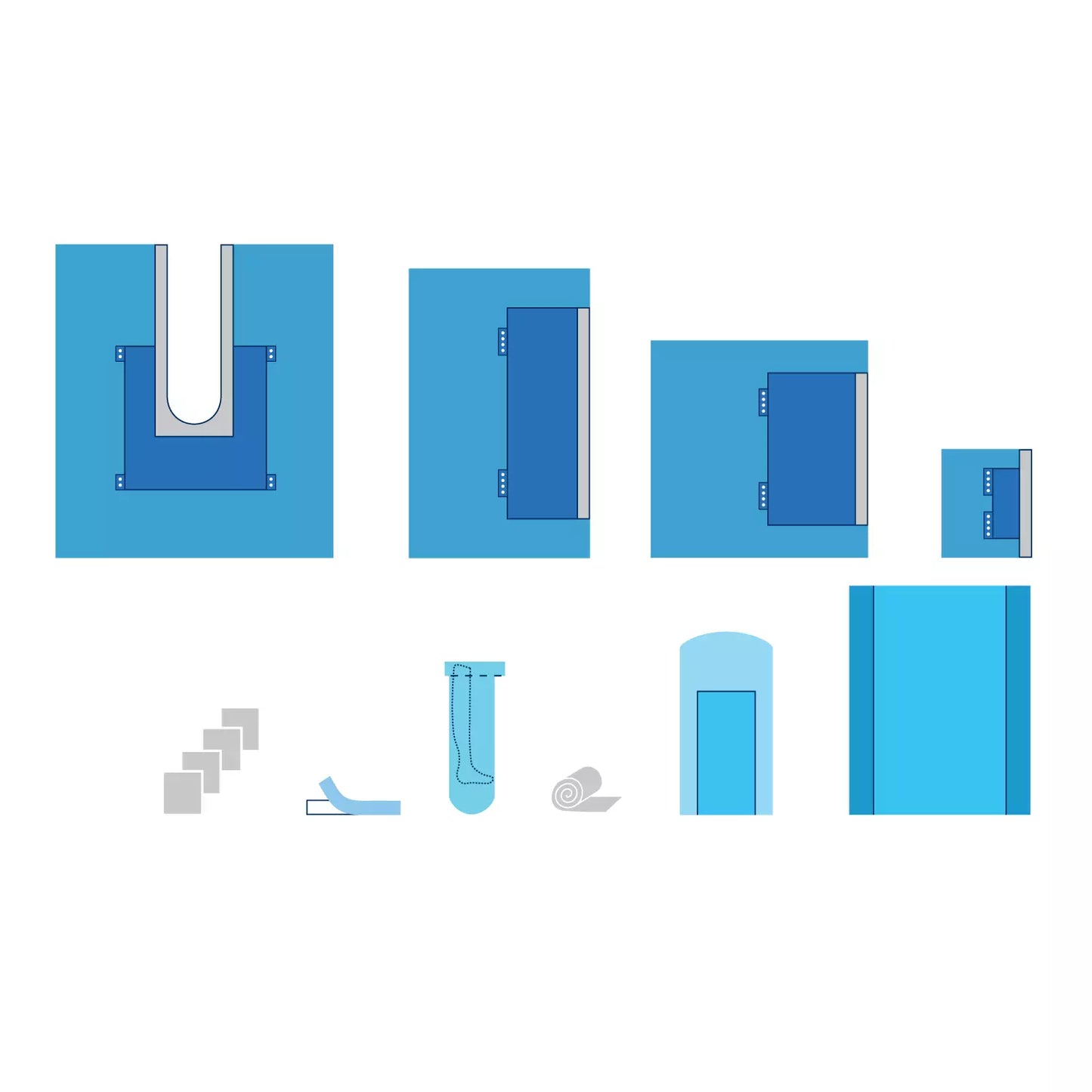 Kit de hanche stérile Standard Plus avec champ U-Split, bandage élastique et accessoires renforcés - 1 kit