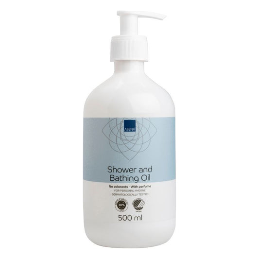 Abena - Huile bain douche 500ml parfumée et sans colorant - Carton de 6 pièces