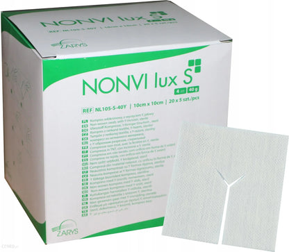 Compresse NONVI lux S avec incision en Y stérile - Boite de 100 pièces