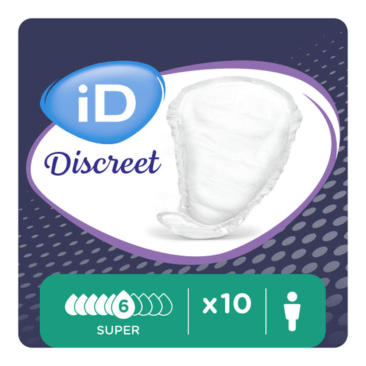 Ontex - Protection urinaire absorbante iD Discreet light for men Super - Sachet de 14 pièces