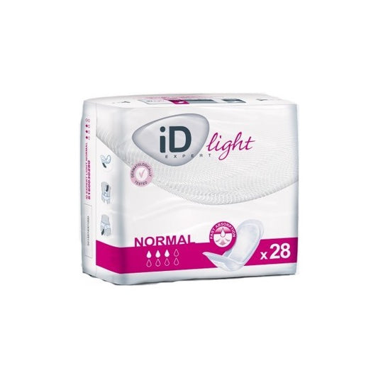 Ontex - Protection urinaire femme iD Expert Light Normal - Carton de 12 sachets de 28 Pièces
