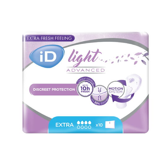 Ontex - Protection urinaire femme iD Light Advanced Extra - Sachet de 10 Pièces