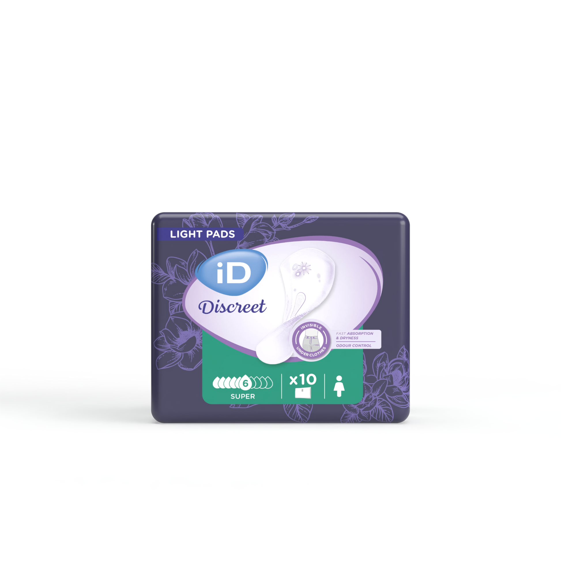 Ontex - Protection urinaire absorbante iD Discreet light Super - Sachet de 10 pièces - visuel 2