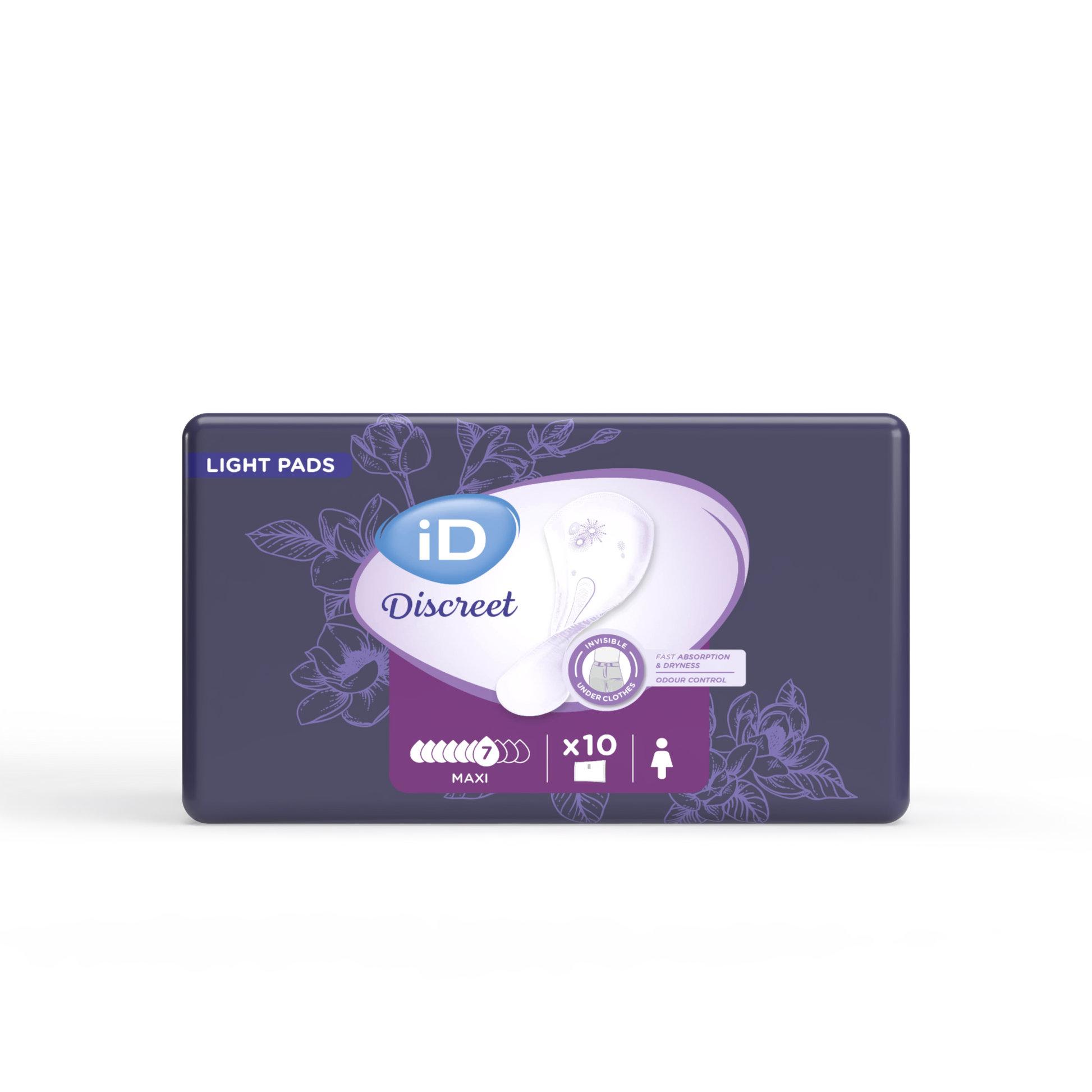 Ontex - Protection urinaire absorbante iD Discreet light Maxi - Sachet de 10 pièces - visuel 2