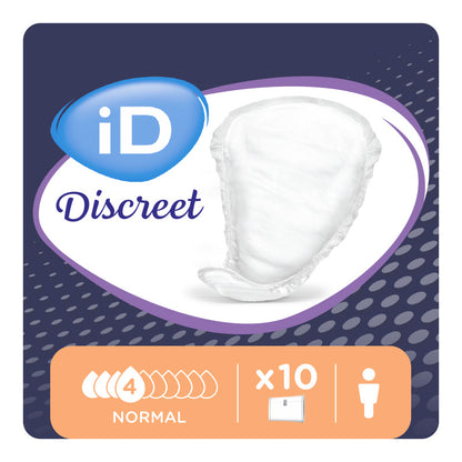 Ontex - Protection urinaire absorbante iD Discreet light for men Normal - Sachet de 10 pièces
