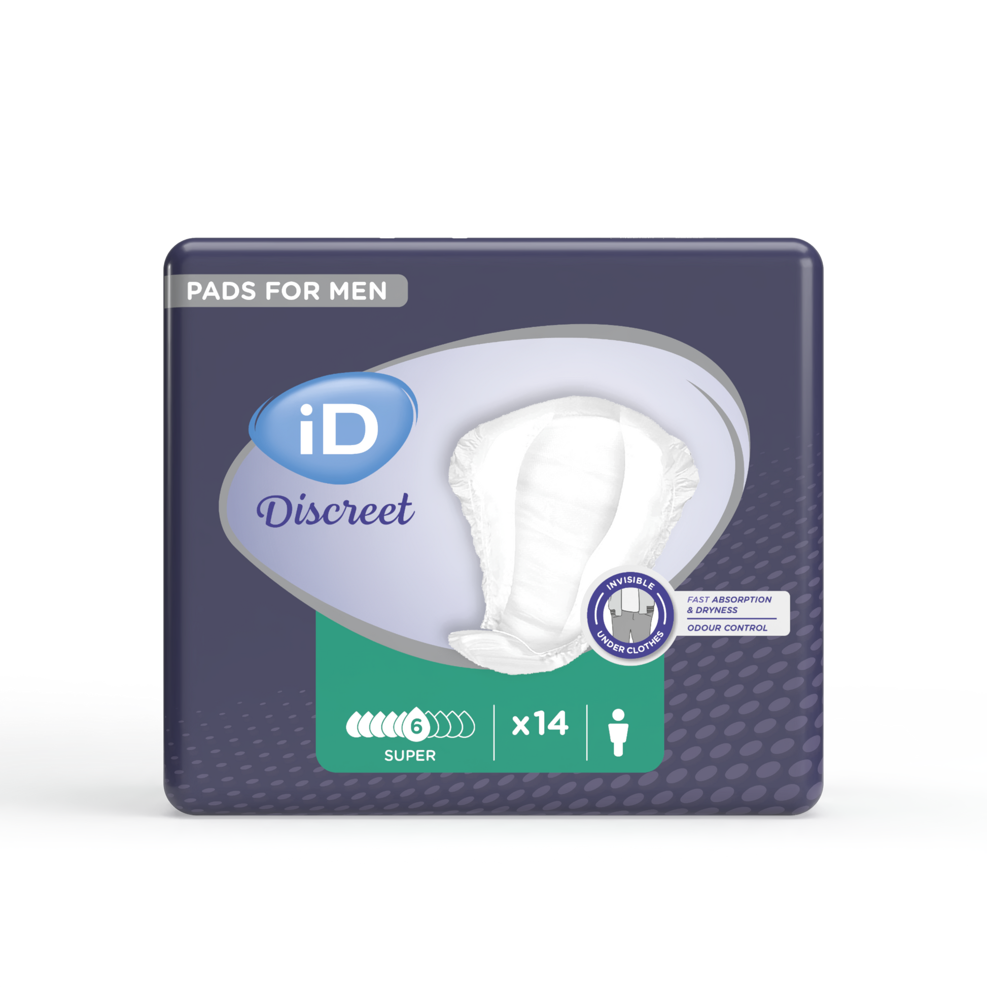Ontex - Protection urinaire absorbante iD Discreet light for men Super - Sachet de 14 pièces - visuel 2