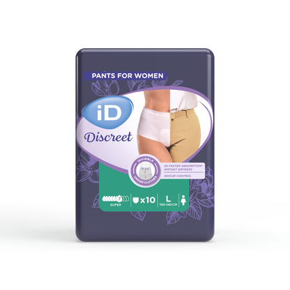 Ontex - Culotte absorbante iD Discreet Pants for Women Super L - Sachet de 10 pièces - visuel 2
