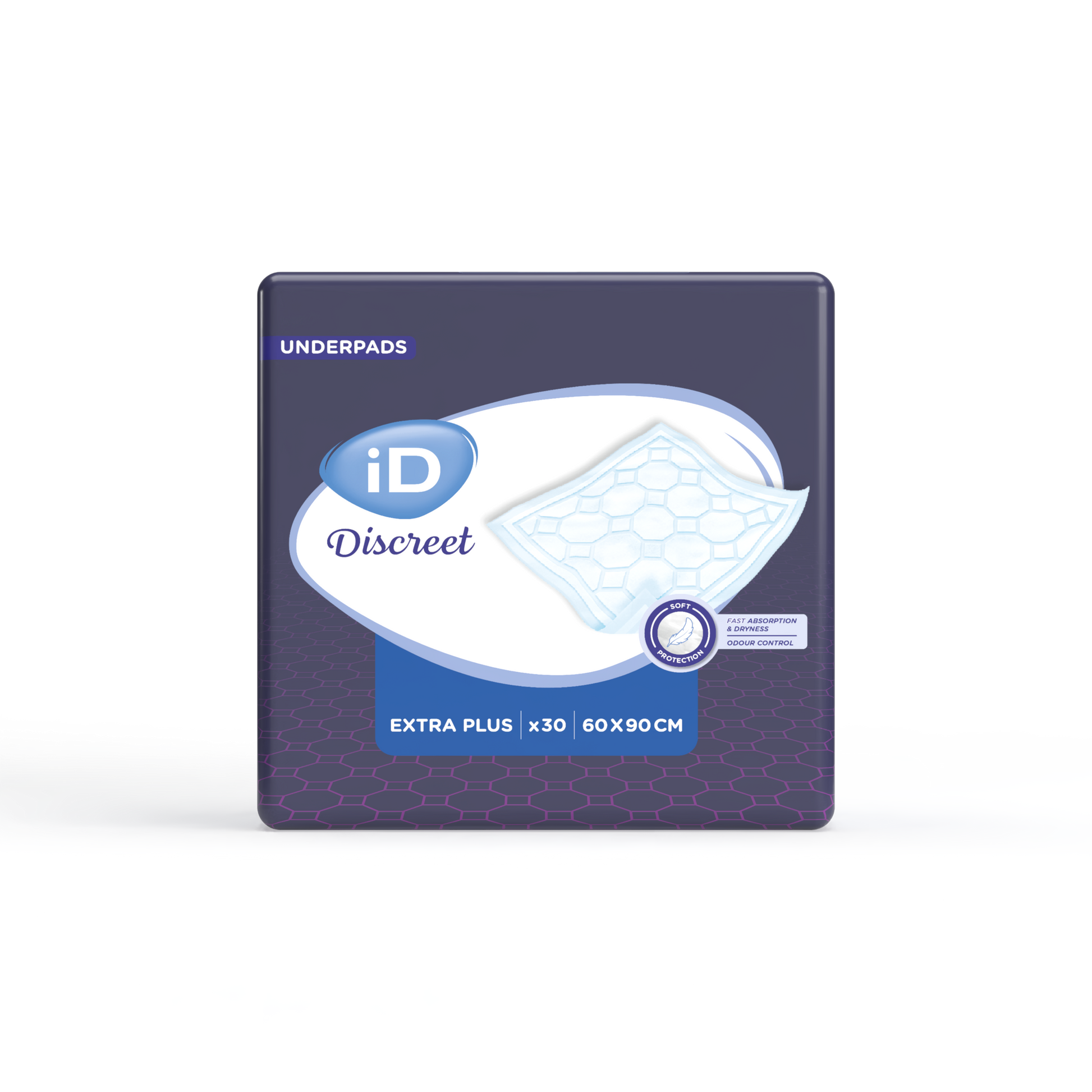 Ontex - Alèse absorbante iD Discreet Underpads Extra Plus 60x90 - Sachet de 30 pièces - visuel 2