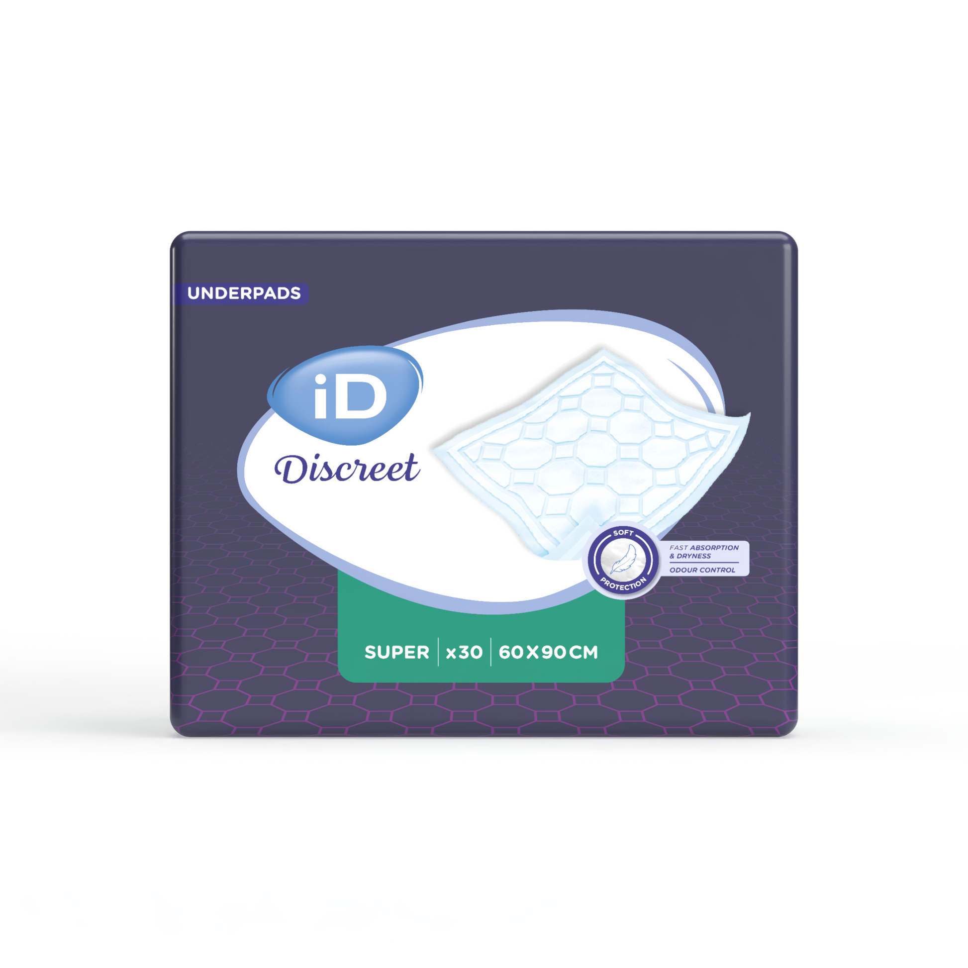 Ontex - Alèse absorbante iD Discreet Underpads Super 60x90 - Sachet de 30 pièces - visuel 2
