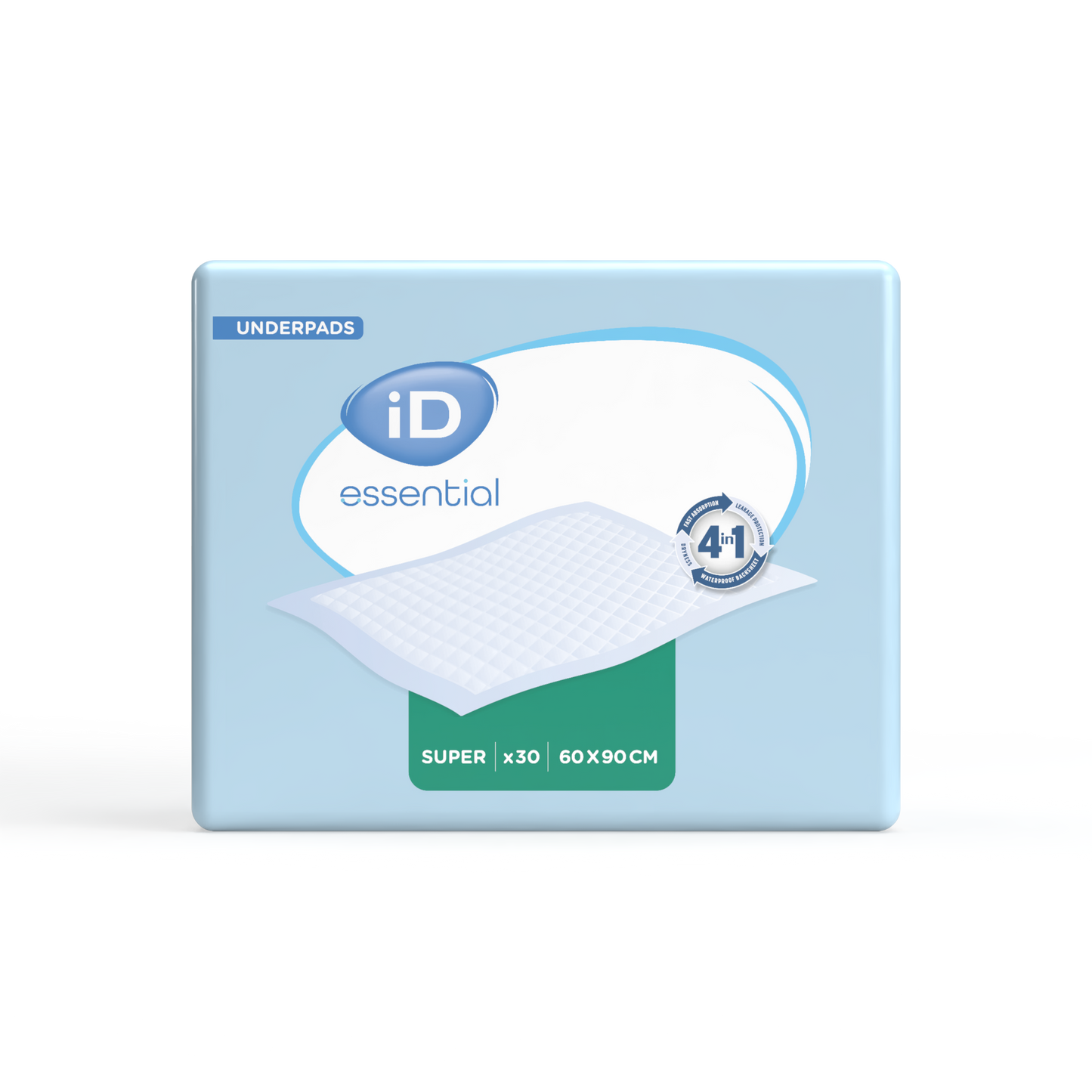 Ontex - Alèse absorbante iD Essential Underpads Super 60x90 - Sachet de 30 pièces - visuel 2