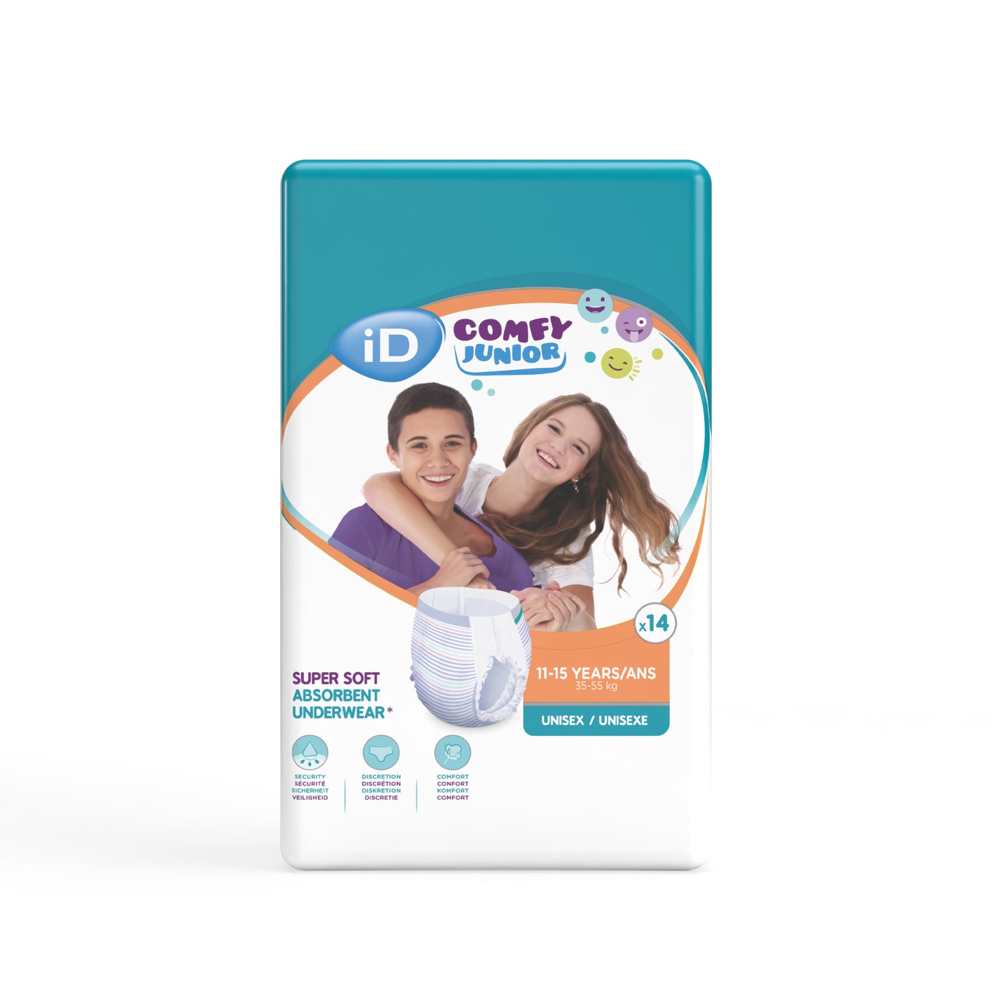 iD Comfy Junior Pants 11-15 ans – Protection absorbante adaptée aux adolescents