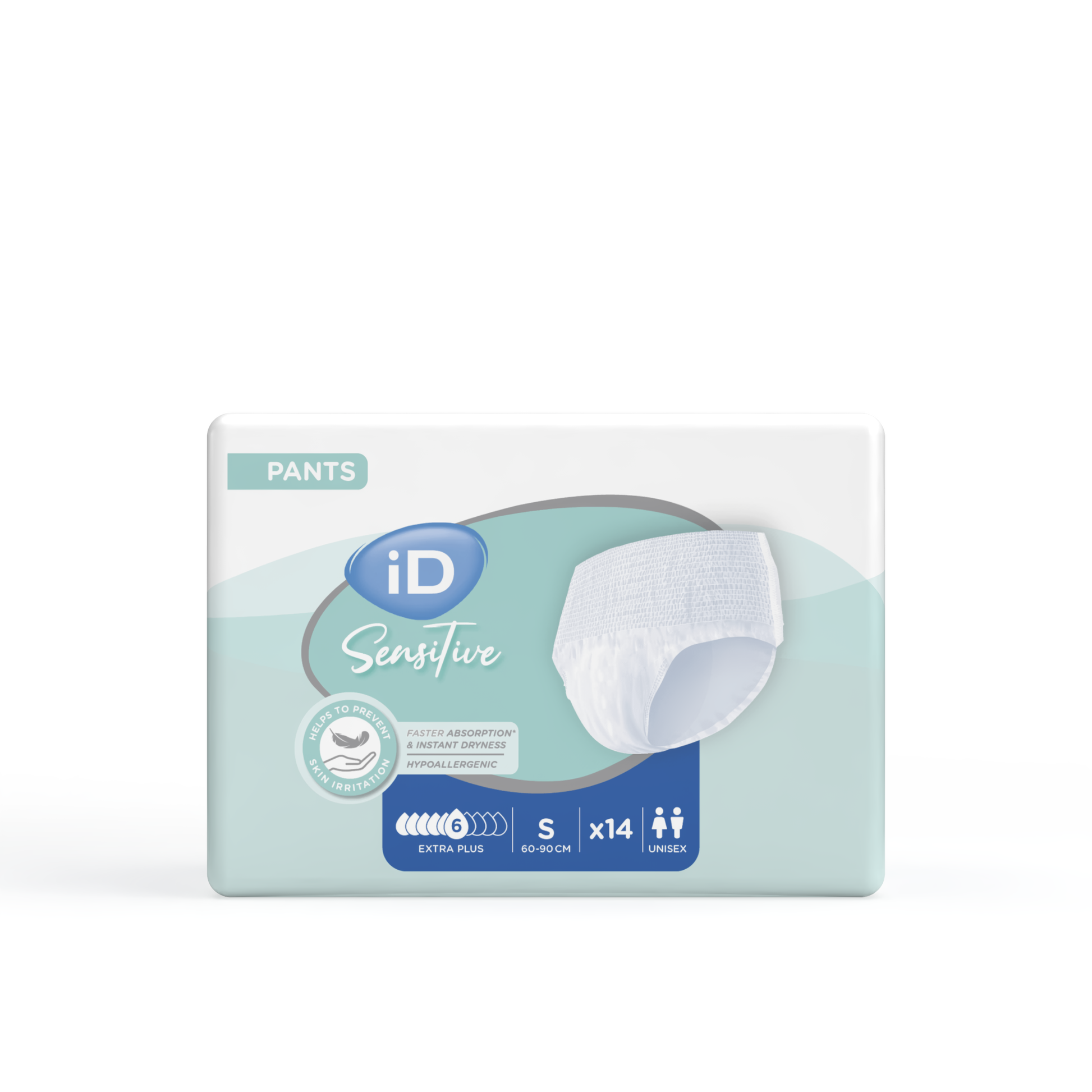 Ontex - Culotte absorbante iD Sensitive Pants Extra Plus S - Sachet de 14 pièces - visuel 3