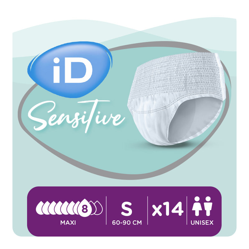 Ontex - Culotte absorbante iD Sensitive Pants Maxi S - Sachet de 14 pièces