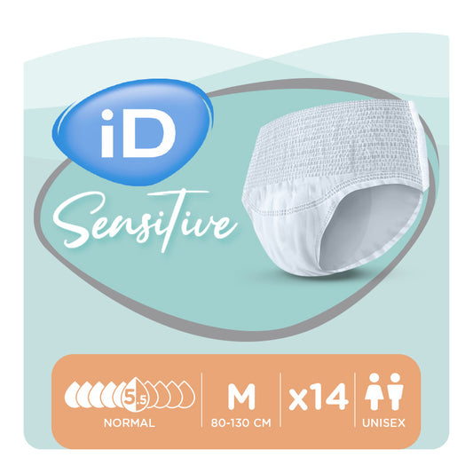 Ontex - Culotte absorbante iD Sensitive Pants Normal M - Sachet de 14 pièces