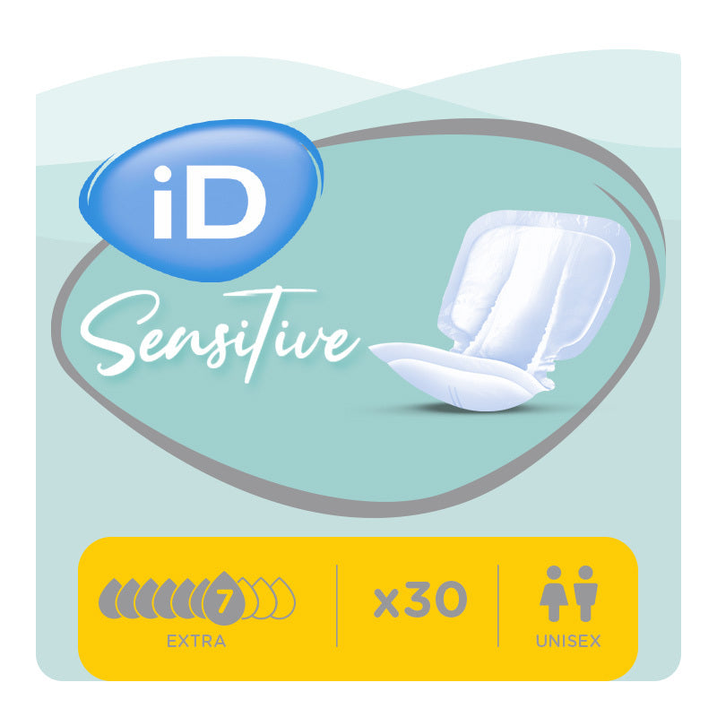 Ontex - Protection urinaire anatomique iD Sensitive Form Extra - Sachet de 30 pièces