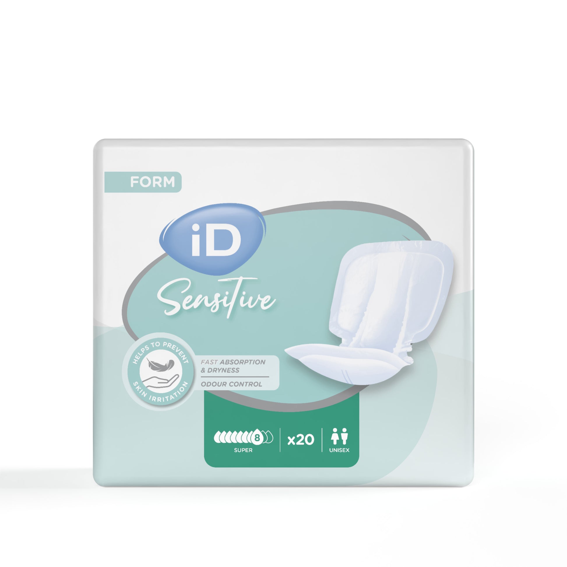 Ontex - Protection urinaire anatomique iD Sensitive Form Super - Sachet de 20 pièces - visuel 2