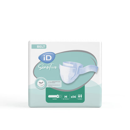 Ontex - Protection urinaire avec ceinture iD Sensitive Belt Super M - Sachet de 14 pièces - visuel 2