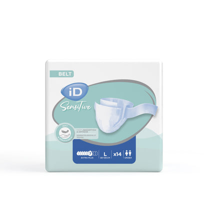 Ontex - Protection urinaire avec ceinture iD Sensitive Belt Extra Plus L - Sachet de 14 pièces - visuel 2