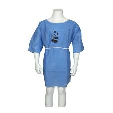 Abena - Chemise patient pour enfant en SMS 35g/m² - Sachet de 10 pièces