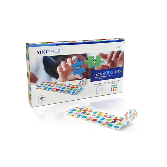 ElastoKIDS - Pansement pédiatrique colorés pour enfants non stérile - Boite de 100 pièces