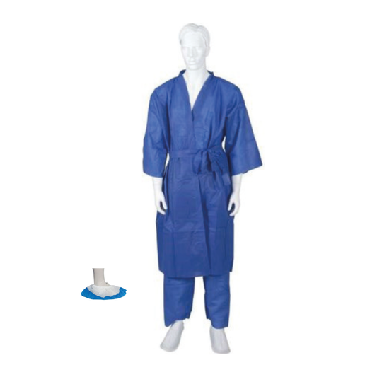 Abena - Kit ambulatoire adulte avec peignoir, chemises, pantalon, chaussons et sur-chaussures- 50 kits