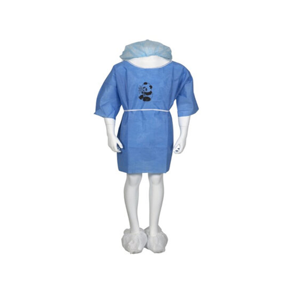 Abena - Kit opéré enfant avec charlotte, chemise, sous-vêtements, et sur-chaussures - 1 Kit