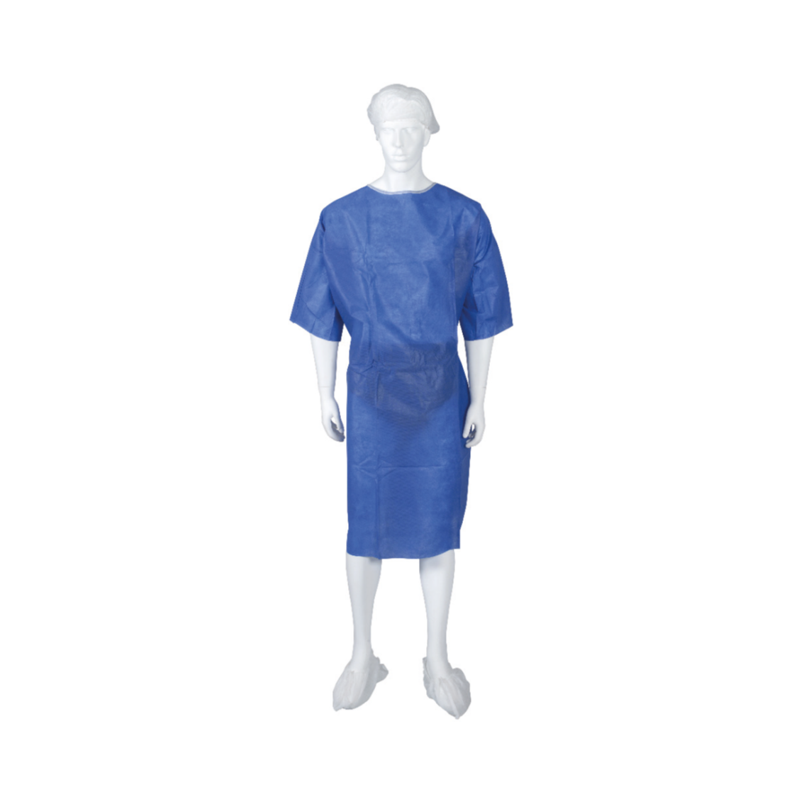 Abena - Kit opéré adulte M/L avec charlotte, chemises manchette courtes en SMS, sous-vêtements, et sur-chaussures - 50 kits