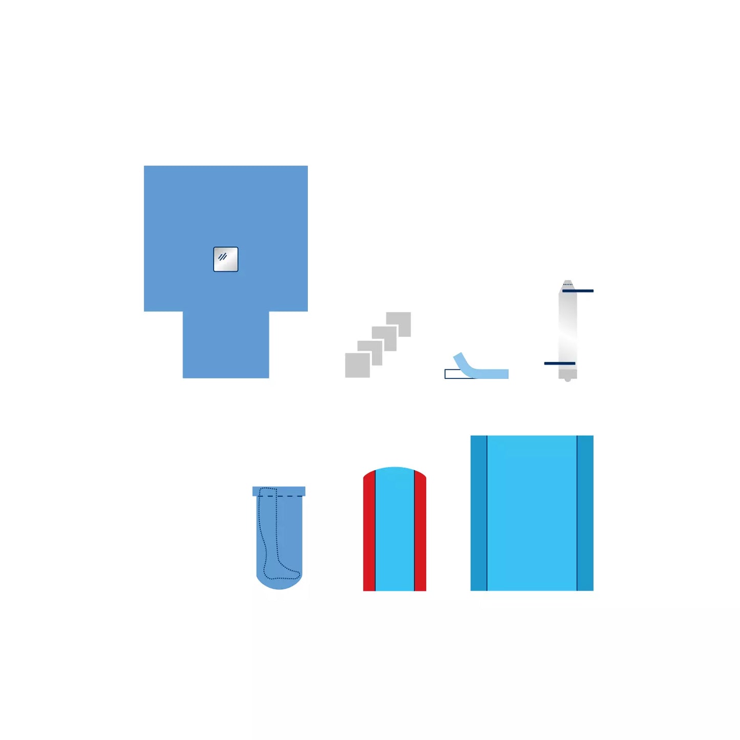 Kit de champ de chirurgie générale de laparoscopie - LAPAROSCOPY SET 1-IF