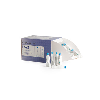 Vitrex - Lancette De Securite Sterile Sterilance Lite III - Boite De 100