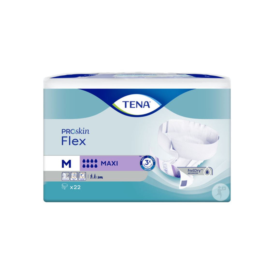 Tena - Couche adulte avec ceinture - Flex Maxi