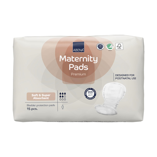 Abena - Couches adulte intraversables Maternity Pad Super - Sachet de 15 pièces