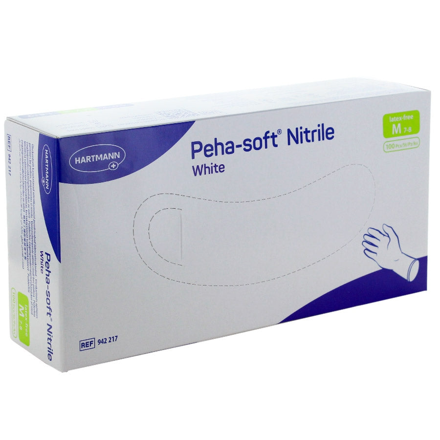 HARTMANN - Gant d'examen en nitrile non poudré Peha-soft nitrile blanc - Boite de 100
