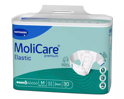 HARTMANN - MoliCare - Couche adulte Premium Elastic 5 Gouttes - Boite de 30 pièces