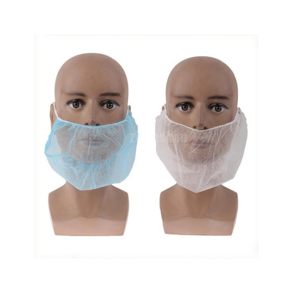 Abena - Cache barbe en Polypropylène non tissé - Boite de 100