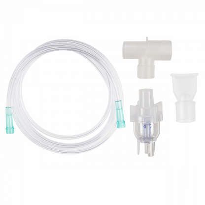 Nébuliseur stérile avec adaptateur T F/M, embout buccal, tube ondule et tubulure - 1 pièce