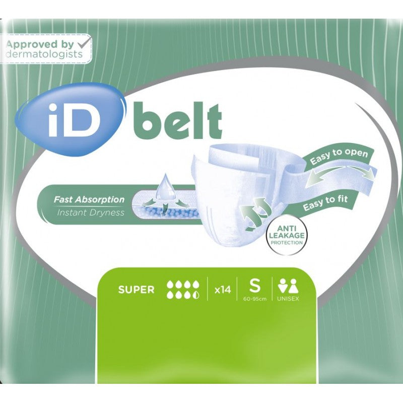 Ontex - Couches adultes à ceinture ID Belt Super - Sachet de 14 pièces