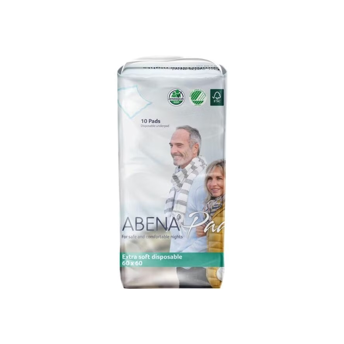 Abena - Alèse jetable de protection Extra soft pour chaises et lits 60 x 60 cm - Carton de 8 Sachets de 10 pièces