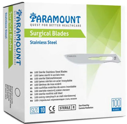 Paramount - Lames chirurgicales en Acier inoxydable -  Boite de 100