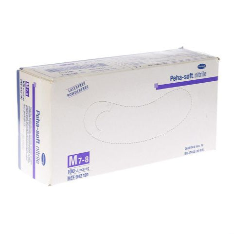 HARTMANN - Gant d'examen en nitrile non poudré Peha-soft nitrile PF -  Carton de 10 boites de 100