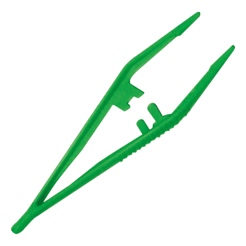 Pince stérile en polypropylène renforcé 13cm - Boite de 35 pièces