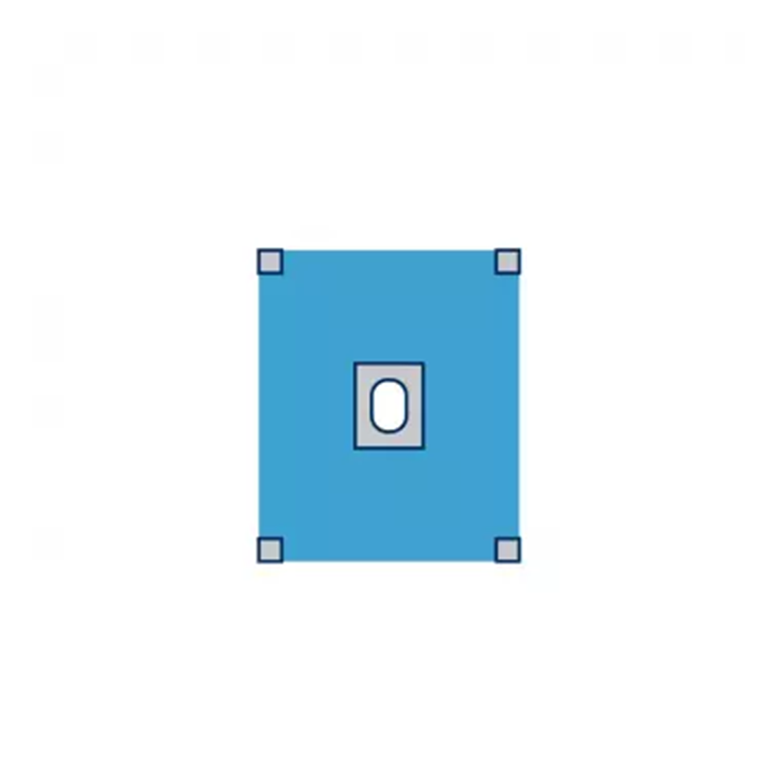 Champ périduraux adhésifs stériles avec fenestration 60g/m2 - 2 couches - Boite de 50 pièces