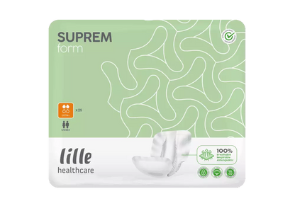 LILLE - Protection urinaire anatomique suprem Form - Extra plus - Carton de 4 sachets de 25 pièces