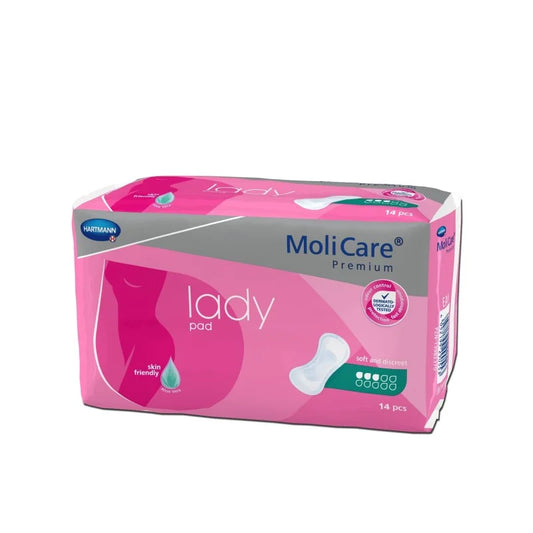 HARTMANN - MoliCare - Protection urinaire pour femme 3 gouttes - Premium lady pad - Sachet de 14 pièces