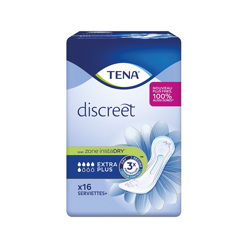 Tena - Protection urinaire femme - Lady Discreet Extra plus - Carton de 6 Sachets de 16 pièces