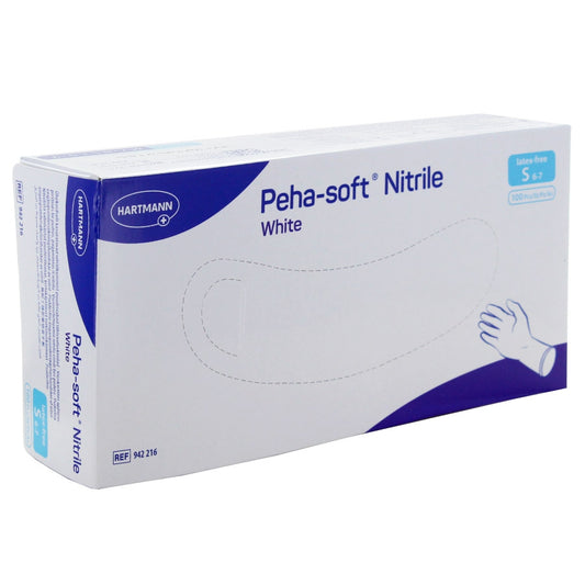 HARTMANN - Gant d'examen en nitrile non poudré Peha-soft nitrile blanc - Boite de 100