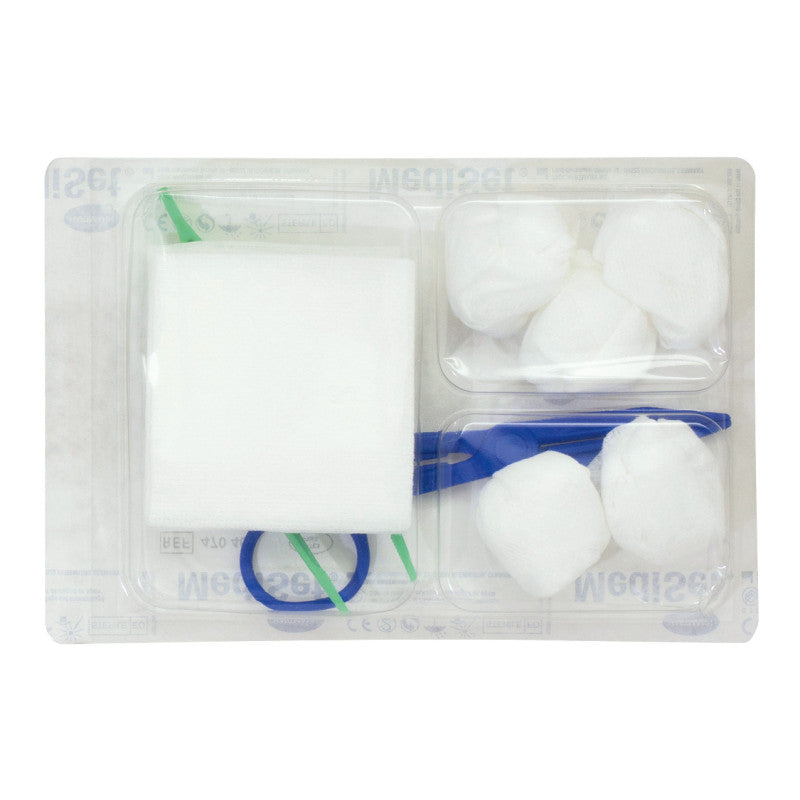 HARTMANN - MediSet - Set de pansement avec pince anatomique, pince kocher et tampons - carton de 64 sets